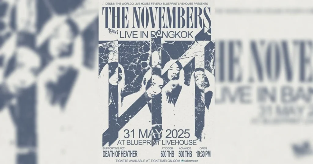 The NOVEMBERS live in Bangkok 2025 Blueprint Livehouse Japan