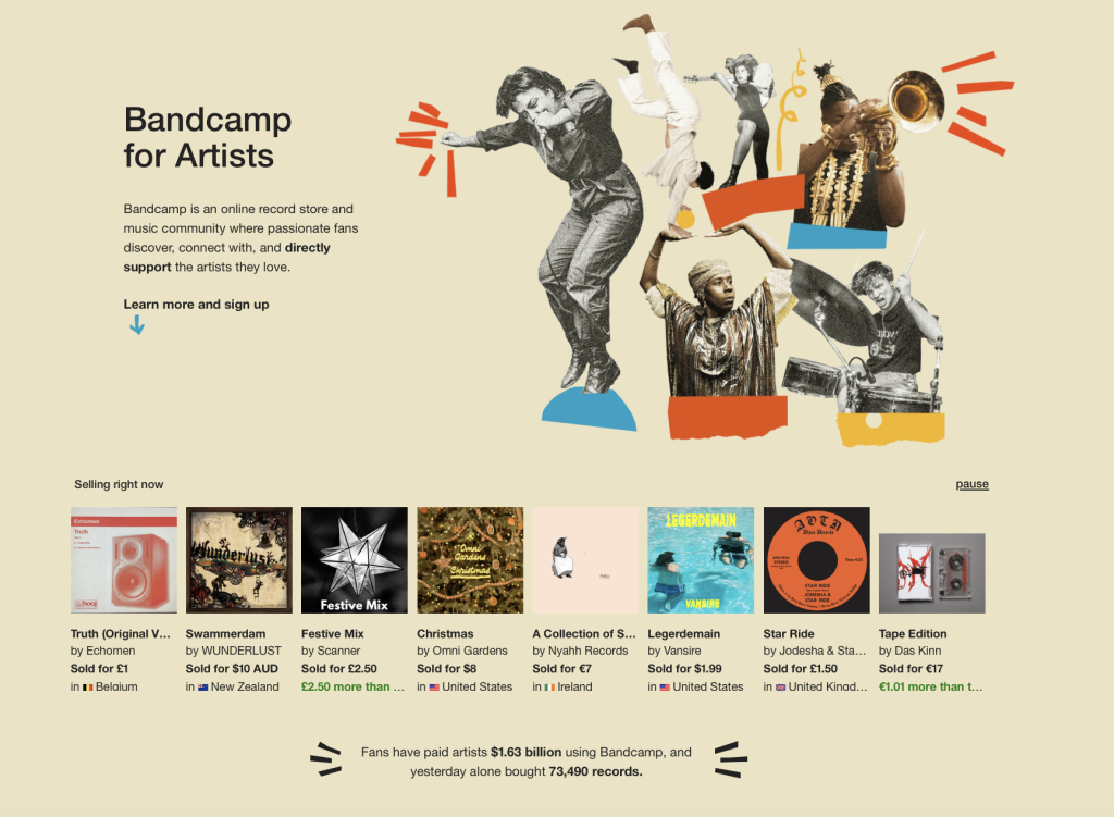 Bandcamp for Artists